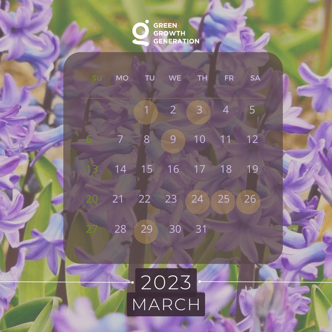 Calendario eventi Marzo 2023